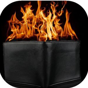 Magic Flaming Fire Wallet