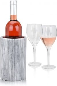 Modern Innovations Wine Chiller Elegant Grey Marble Wine Bottle Cooler