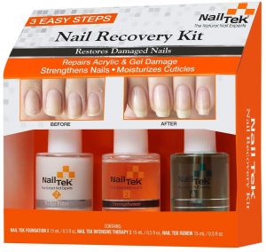 Nail Tek Nail Recovery Kit, Cuticle Oil, Strengthener, Ridge Filler