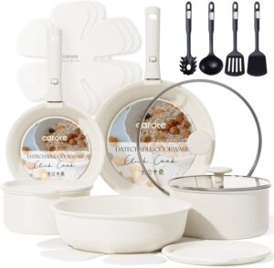 CAROTE 19pcs Pots and Pans Set Non Stick, Cookware Sets, Kitchen Set